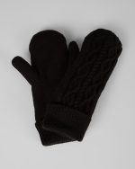 CABLE KNIT MITTENS