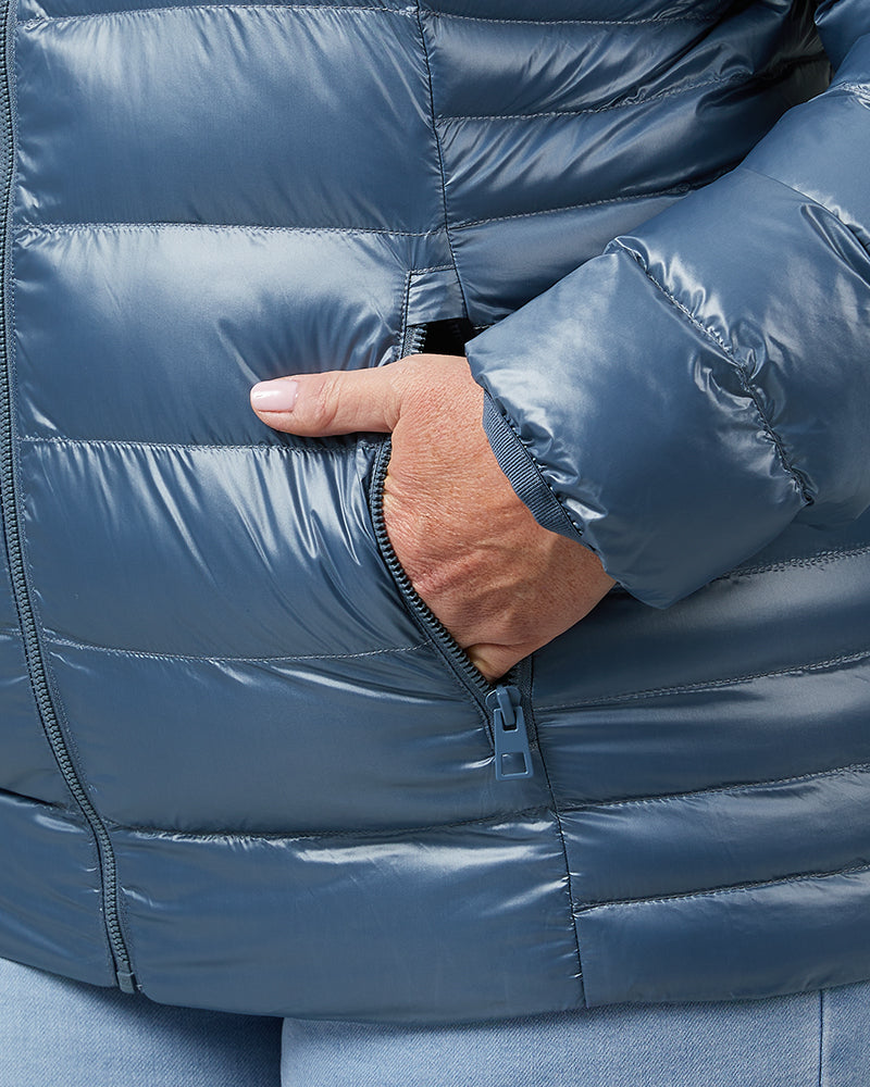 WOMEN'S SHINY HOODED JACKET - Image 21