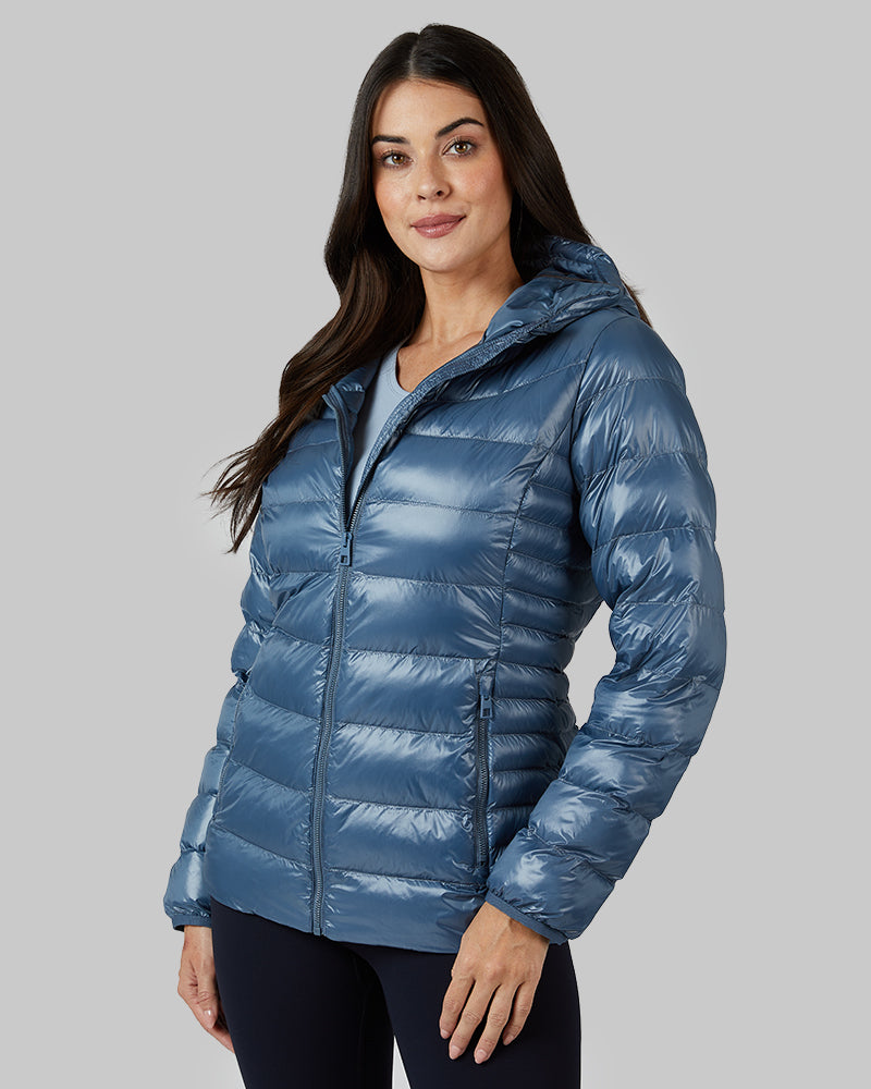 WOMEN'S SHINY HOODED JACKET - Image 13