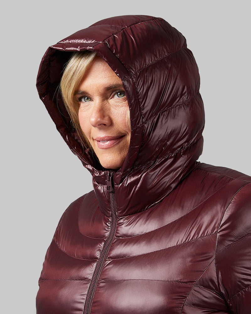 WOMEN'S SHINY HOODED JACKET - Image 34