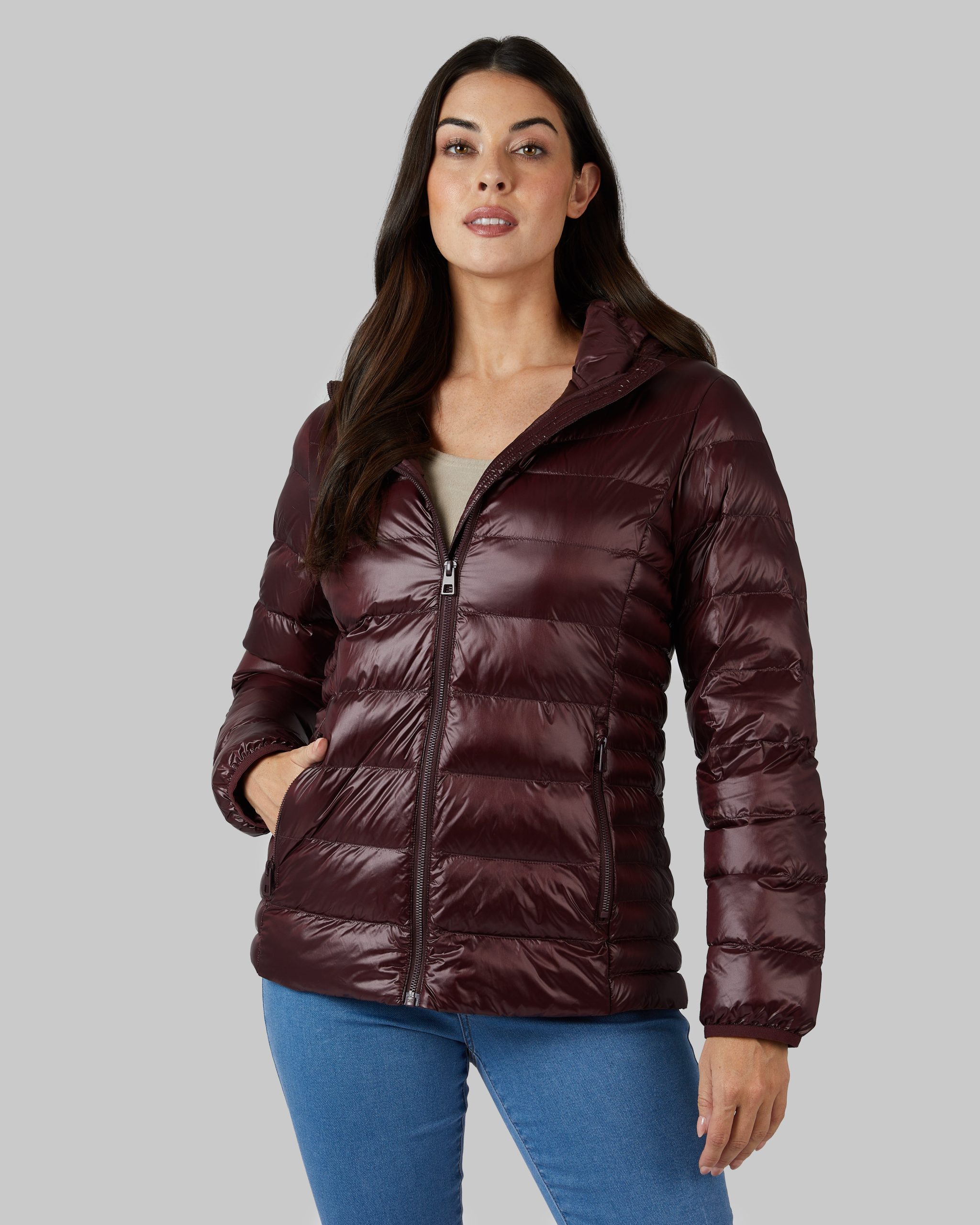 WOMEN'S SHINY HOODED JACKET - Image 25