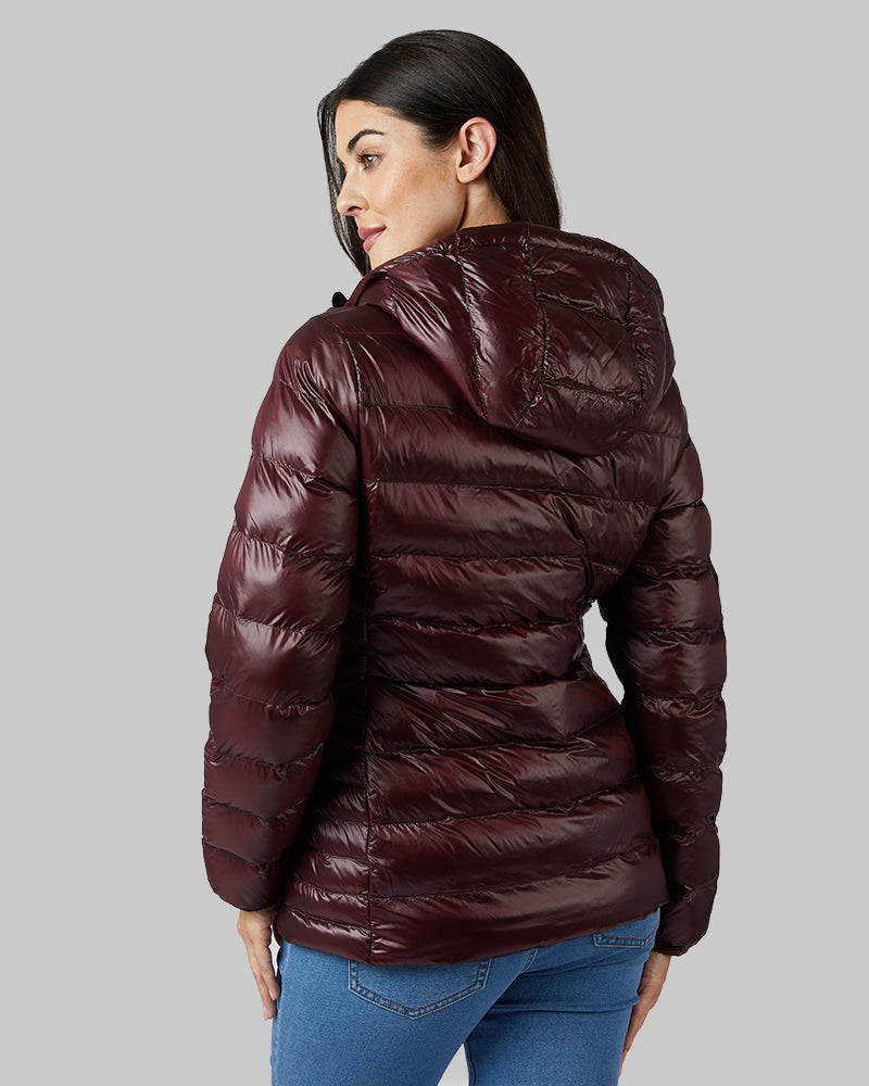 WOMEN'S SHINY HOODED JACKET - Image 29