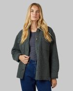 WOMEN'S COZY SHERPA SHIRT JACKET