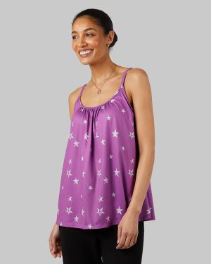 WOMEN'S COOL PRINTED FLOWY BRA CAMI